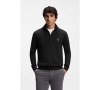 BOSS Pull en coton et cachemire à col camionneur - Style Kanobix_S, 50527585 Bleu foncé M