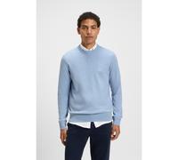 BOSS Pull en coton et cachemire avec étiquette logotée - Style Kanovano_S, 50527583 bleu clair XXL