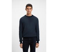 BOSS Pull en coton mélangé à la structure bicolore - Style Klapok, 50548673 Bleu foncé XXL