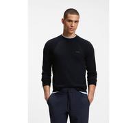 BOSS Pull en coton mélangé à la structure bodymapping - Style KN_Momentum-Lite CN, 50558351 Bleu foncé M