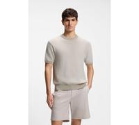 BOSS Pull en coton mélangé à la structure tricotée bicolore - Style Kantonio, 50558743 Gris chiné M