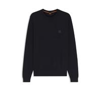 Hugo Boss Pull Kanovano S Coton et cachemire patch logoté Bleu foncé XL Homme