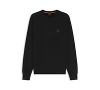 BOSS Pull Kanovano – coton mélangé & cachemire, patch logo – Noir XL