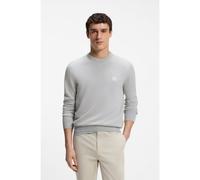 BOSS Pull en coton mélangé avec écusson logo - Style Kanovano_S, 50527583 Gris chiné XXL