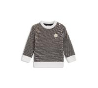 BOSS Pull en coton tricolore à monogramme Double B pour enfant - Style J52453/09B02A, J52453 Noir 94