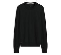 BOSS Pull en laine mélangée avec le devant texturé - Style H-Habito_IN, 50576726 Noir XL
