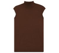 BOSS Pull en laine mérinos sans manches à col montant - Style Fipini, 50544998 Marron M