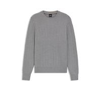 BOSS Pull en laine vierge à la structure chevrons - Style H-Hitalo, 50549980 Gris M