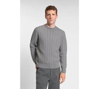 BOSS Pull en laine vierge à la structure chevrons - Style H-Hitalo, 50549980 Gris S