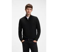 BOSS Pull en laine vierge et cachemire à encolure zippée - Style H-Hemarlo, 50571612 Noir L