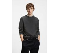 BOSS Pull en laine vierge mélangée aux différentes structures - Style H-Hincluso_IN, 50564601 Gris sombre S