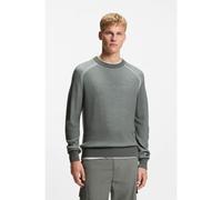 BOSS Pull en maille côtelée de laine mélangée - Style Akajer, 50555872 Gris XXL
