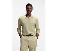 BOSS Pull en maille de coton à col Johnny - Style H-Lomarino, 50565511 Kaki XXL