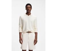 BOSS Pull en maille de coton à col Johnny - Style H-Lomarino, 50565511 Naturel XL