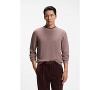 BOSS Pull en maille de soie à motif de saison - Style L-Fabrizio, 50570764 Brun chiné XL