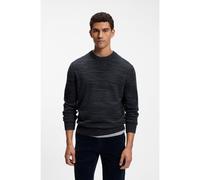 BOSS Pull en maille moulinée de laine vierge et coton - Style Aperoso, 50571943 Bleu foncé L