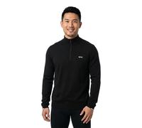 BOSS Pull en coton avec fermeture éclair courte - Style KN_Ever-X QZ, 50556146 Noir S