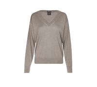 BOSS Pull à col V en laine mérinos - Style Freeslyn, 50563400 Marron XL