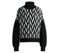 Boss - Pull Noir à Col Roulé - Femme - Pulls - Noir - Taille: 40 FR