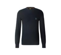 BOSS Hommes Anion S Pull en Coton piqué avec écusson à Logo