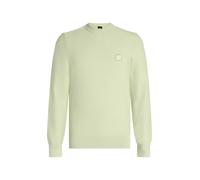 BOSS Pull en coton piqué avec écusson à logo - Style Anion_S, 50527584 Chaux XL