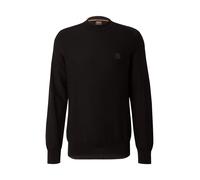 Hugo Boss Pull Anion Homme – Coton et cachemire, patch logoté – Noir Taille S