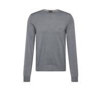 BOSS Pull Regular en laine vierge avec logo brodé - Style Botto-L, 50476364 Gris L