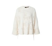 BOSS Pull Oversize en coton mélangé avec motif en maille - Style C_Foira, 50559816 Blanc M