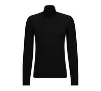 Boss - Pull-over col roulé en laine- coupe slim - Homme - Pulls - Noir - Taille: 3XL