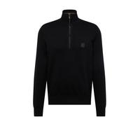 Hugo Boss Pull Kanobix_S en coton et cachemire à encolure zippée Noir XL
