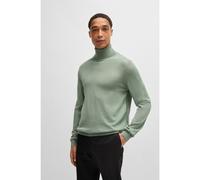 BOSS Pull Regular à col roulé en laine mérinos - Style Musso-P, 50468262 Chaux XXXL
