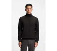 BOSS Pull Regular à col roulé en laine mérinos - Style Musso-P, 50468262 Marron foncé XXL