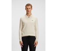 BOSS Pull Regular en coton avec col polo - Style KN_Ever-X PL, 50551688 Naturel XL