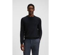 BOSS Pull Regular en laine vierge avec logo brodé - Style Botto-L, 50476364 Bleu foncé M