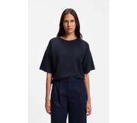 BOSS Pull Relaxed en coton et laine vierge - Style C_Fouetta, 50560012 Bleu foncé S