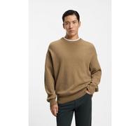 BOSS Pull Relaxed en laine vierge - Style C-Hercole, 50550001 Beige M