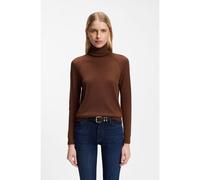 BOSS Pull Slim à col roulé en laine mérinos extra fine - Style Frizani, 50548298 Marron XXL