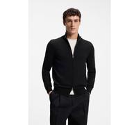 BOSS Pull zippé en laine mérinos - Style H-Balonso, 50566344 Noir S