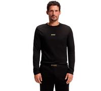BOSS Ensemble pyjama en coton avec détail de taille logotée - Style Xmas Long Set, 50571089 Noir M