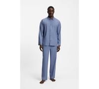 BOSS Pyjama deux pièces en popeline avec logo brodé - Style Chris Pyjama, 50535788 Bleu XXL