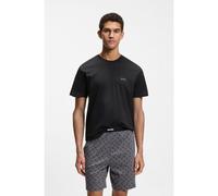 BOSS Pyjama en coton avec logos - Style Relax Short Set, 50557174 Gris sombre S