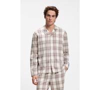 BOSS Pyjama en coton mélangé à carreaux, dans une boîte cadeau - Style Holiday Pyjama, 50550756 Naturel XL