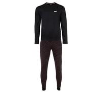 BOSS Hommes Relax Long Set Pyjama en Coton Interlock avec détails emblématiques