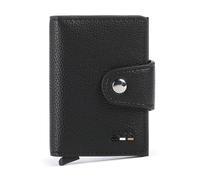 Hugo Boss Porte-cartes Ray – Étui pour cartes de crédit, protection RFID, 7 cm, noir