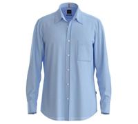 BOSS Chemise en lin coupe droite RELEGANT bleu clair | XL