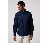BOSS Chemise Regular à pointes boutonnées en twill de coton - Style Ricoplus_M, 50565626 Bleu foncé S