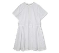 Boss - Robe À Manches Courtes - Blanc - Fille - 5 Ans