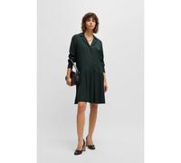 BOSS Robe à taille basse et col convertible - Style Dasiga, 50533983 Vert sombre 36