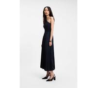BOSS Robe à une épaule en maille côtelée avec jupe plissée - Style Foki, 50562654 Bleu foncé S