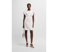 BOSS Robe avec encolure goutte d’eau et manches à volant - Style Deliniara, 50537402 Blanc 40